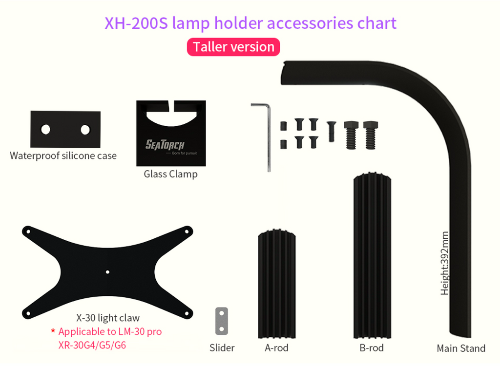 Support Seatorch XH200S POUR LR30 et LR35