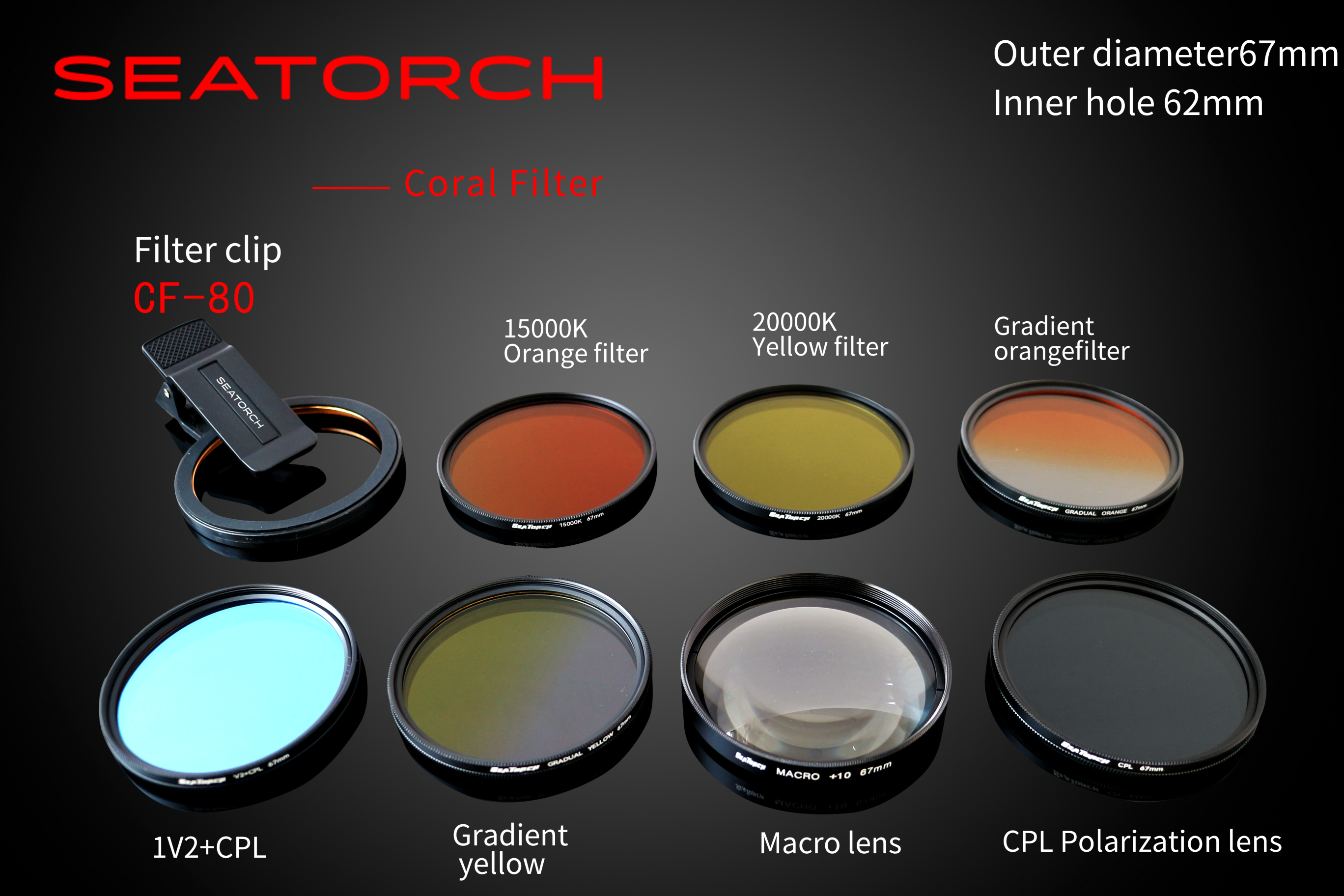 Coral Lens SEATORCH 67 mm